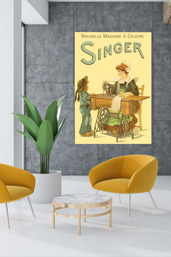 Poster de Singer 1950 Vintage